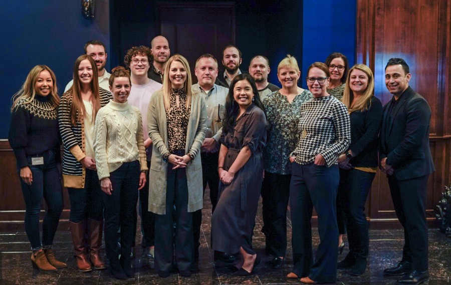F&G Employees at one for the new-hire happy hours