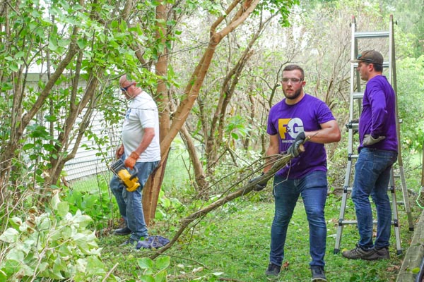 F&G Employees volunteering with Rebuilding Together