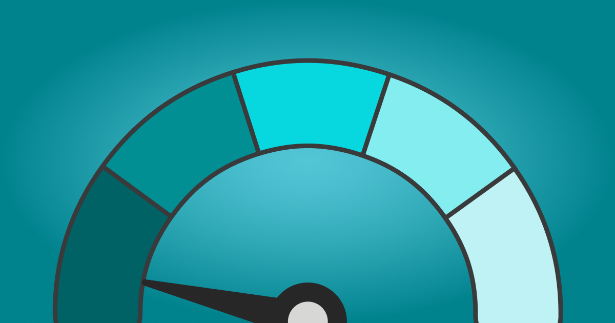 A gauge with the meter in the lowest left section